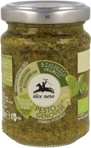 ALCE NERO Pesto Genovese (sos bazyliowy) BIO 130g