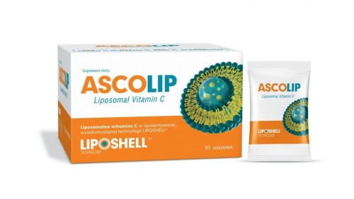 ASCOLIP Liposomalna Witamina C 1000mg, 30 saszetek
