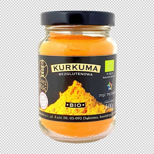 PIĘĆ PRZEMIAN Kurkuma bezglutenowa BIO 100g