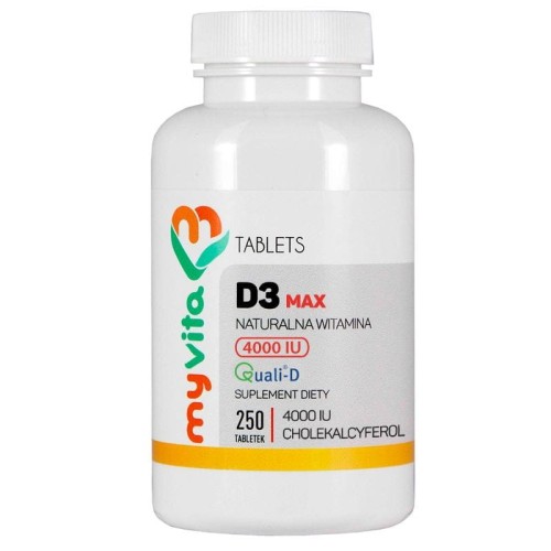 MyVita Witamina D3 MAX 4000 IU, 250 tabl.
