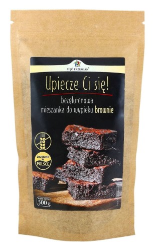 PIĘĆ PRZEMIAN Mieszanka do wypieku brownie bezglutenowa 500g