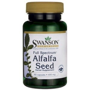 SWANSON Lucerna Alfalfa 400mg 60kaps.
