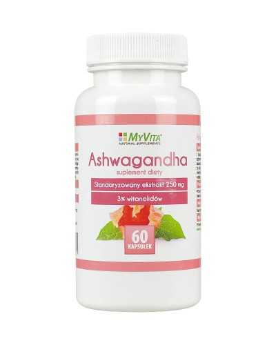 MyVita Ashwagandha ekstrakt 250mg, 60kaps.