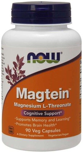 NOW FOODS Magtein Magnesium L-Threonate 90vcaps. - L-Treonian magnezu