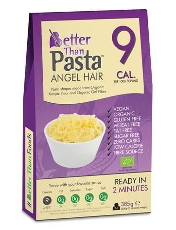 BETTER THAN FOODS Makaron Konjac Angel Hair bezglutenowy BIO 385g