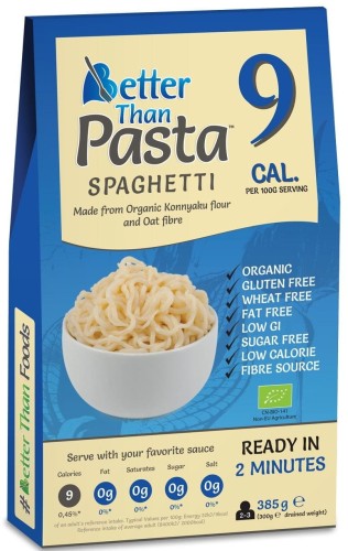 BETTER THAN FOODS Makaron Konjac Spaghetti bezglutenowy BIO 385g