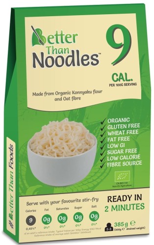 BETTER THAN FOODS Makaron Konjac Noodle bezglutenowy BIO 385g