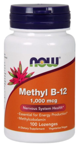 NOW FOODS Methyl B-12 1000mcg 100 tabl. do ssania - Metylokobalamina