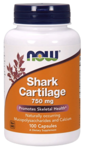 NOW FOODS Chrząstka rekina - Shark Cartilage 750mg, 100caps.
