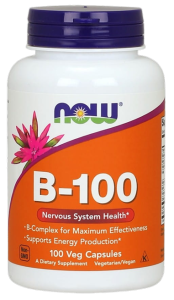 NOW FOODS Witamina B-100, 100vcaps. - Kompleks Witaminy B