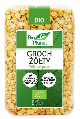 BIO PLANET Groch żółty połówki BIO 500g