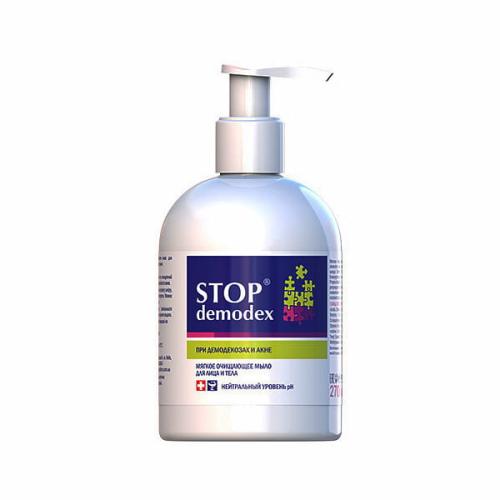 STOP DEMODEX Mydło do twarzy i ciała 270ml (Ukraina) GOLDEN PHARM
