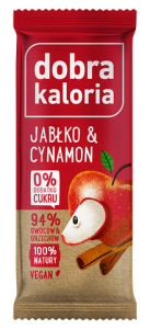 DOBRA KALORIA Baton Jabłko & cynamon 35g KUBARA