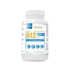 Wish Witamina B12 1000 µg + Probiotyk - 120 kapsułek 