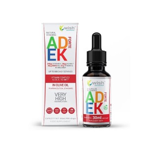 Wish Witamina ADEK Complex A D3 E K2 MK-7 w Kroplach 30ml