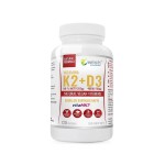 WISH WITAMINA K2 VitaMK7 200µg + D3 4000IU Wegan 120 kaps.