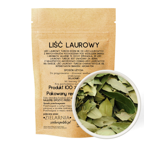 Liść laurowy 50g ZIELARZPOLSKI.PL