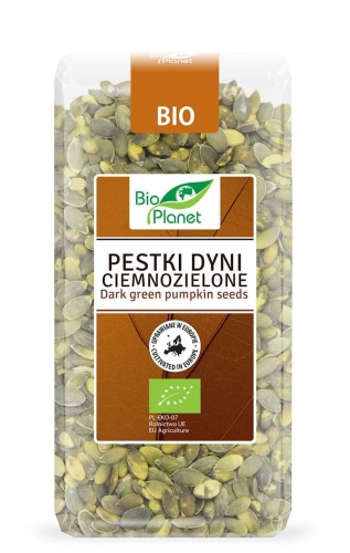 BIO PLANET Pestki dyni ciemnozielone BIO 350g (Uprawiane w Europie)