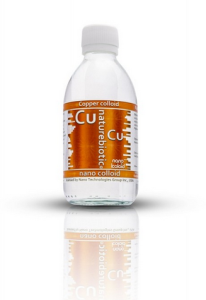 Miedź koloidalna 25 PPM 250 ml w szklanej butelce Nano Koloid