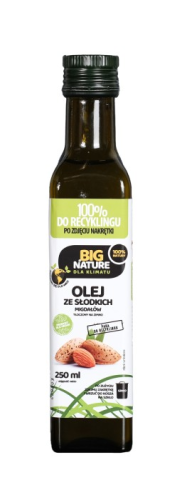 BIG NATURE Olej ze słodkich migdałów tłoczony na zimno 250ml