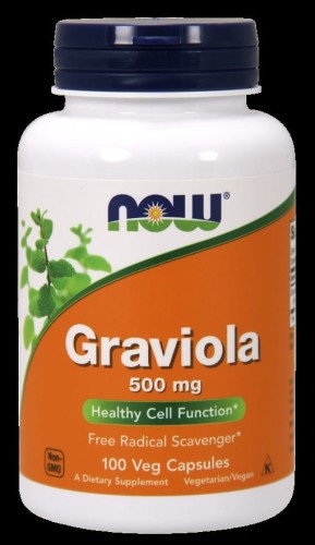 NOW FOODS Graviola 500mg, 100vcaps.