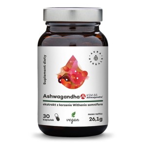 AURA HERBALS Ashwagandha KSM-66 30 veg. kaps.