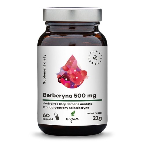 AURA HERBALS Berberyna 245mg, 60 veg. kaps.