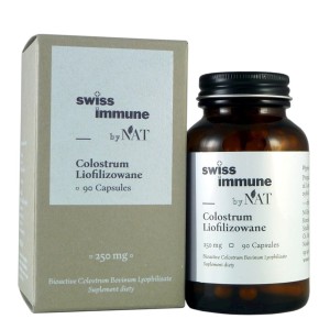 NAT Colostrum liofilizowane 250mg, 90 kaps. SWISS IMMUNE