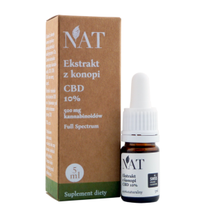 NAT Ekstrakt z konopi Full Spectrum 10% CBD 5ml (mini)