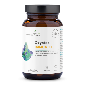 AURA HERBALS Czystek Immuno+ 60 veg. kaps. [DW: 2024.12.14]