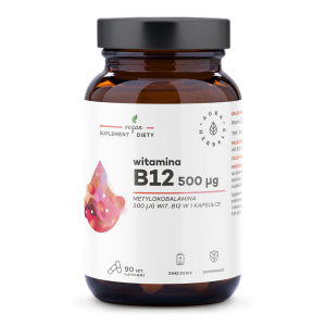 AURA HERBALS Witamina B12 500mcg 90 kaps. - metylokobalamina