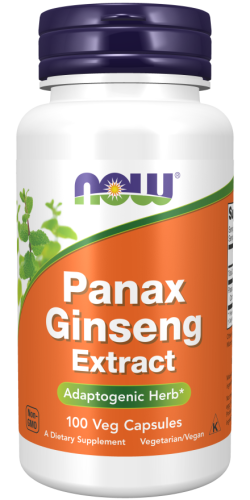NOW FOODS Panax Ginseng 500mg, 100vcaps. - Żeń-szeń