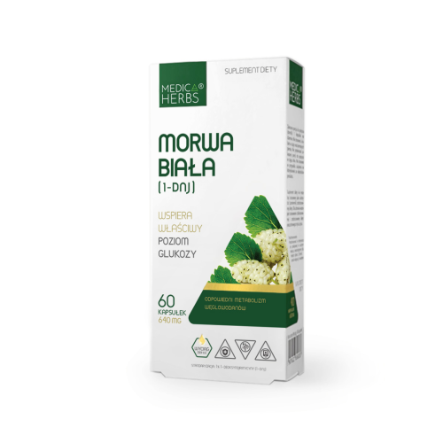 MEDICA HERBS Morwa Biała 640mg, 60 kaps. (1% 1-DNJ)