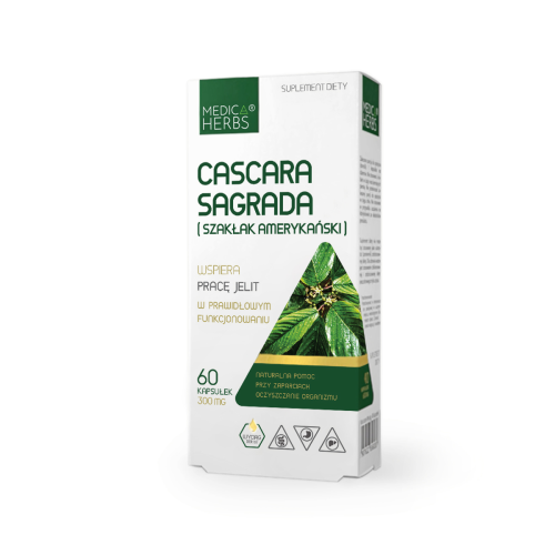 MEDICA HERBS Cascara Sagrada (Szakłak Amerykański) 300mg, 60 kaps.