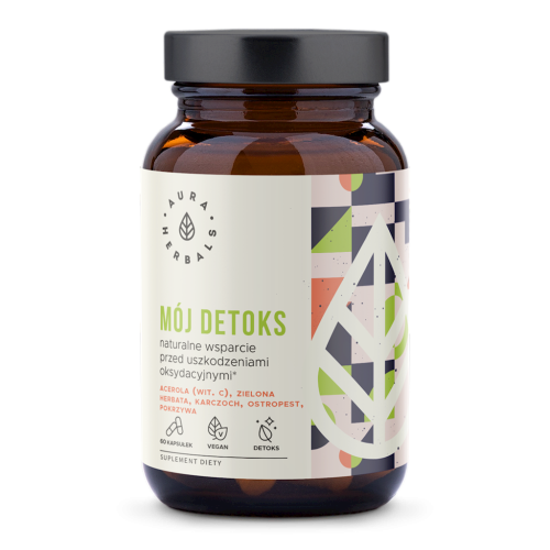 AURA HERBALS Mój Detoks - naturalne wsparcie przed uszkodzeniami oksydacyjnymi 60 kaps.