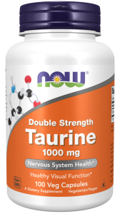 NOW FOODS Tauryna 1000mg, 100vcaps.