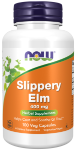 NOW FOODS Slippery Elm 400mg, 100vcaps. - Wiąz czerwony