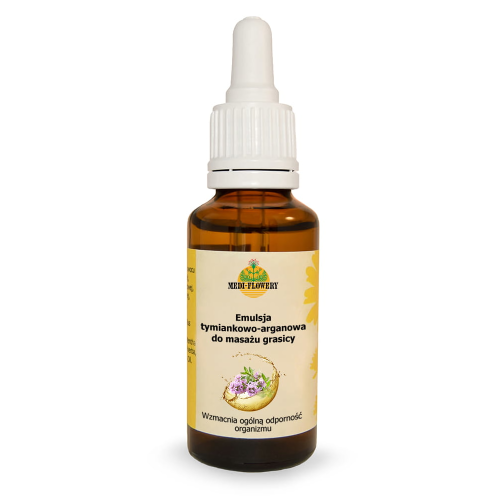Emulsja tymiankowo-arganowa do masażu grasicy 30ml MEDI-FLOWERY