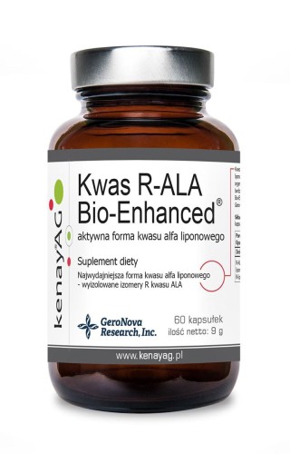 KENAY Kwas R-ALA Bio-Enhanced 60kaps. - aktywny kwas alfa liponowy