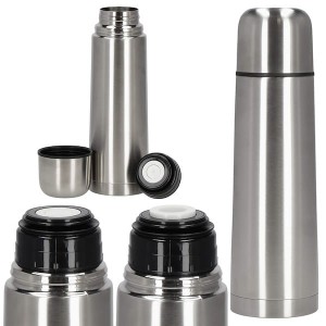 Termos do kawy i herbaty 750 ml stal nierdzewna turystyczny srebrny