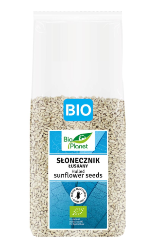 BIO PLANET Słonecznik łuskany bezglutenowy BIO 800g