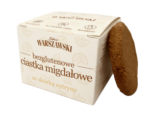 ŁAKOĆ WARSZAWSKI - Ciastka migdałowe ze skórką cytryny bezglutenowe 150g