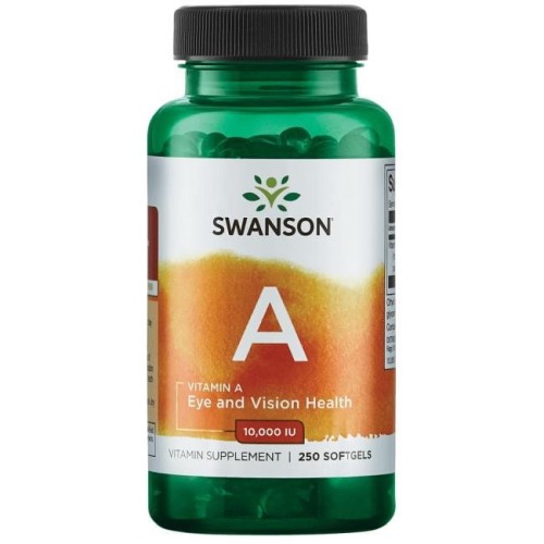 SWANSON Witamina A 10000IU 250żelk.