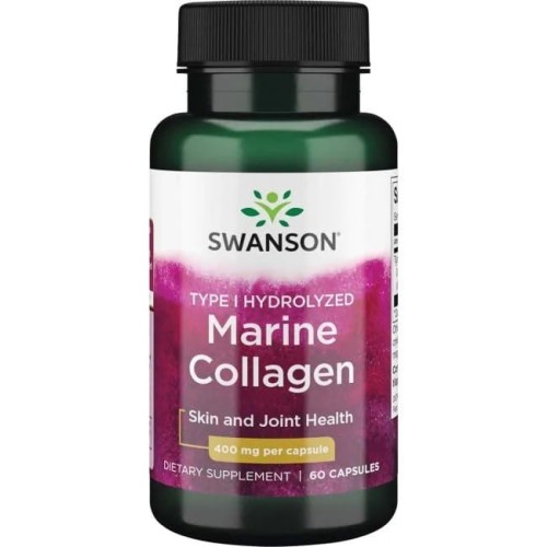 SWANSON Hydrolizowany kolagen z ryb Typu 1 400mg, 60kaps.