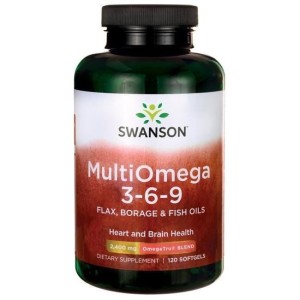 SWANSON MultiOmega 3-6-9 120 sgels.