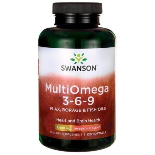 SWANSON MultiOmega 3-6-9 120 sgels.