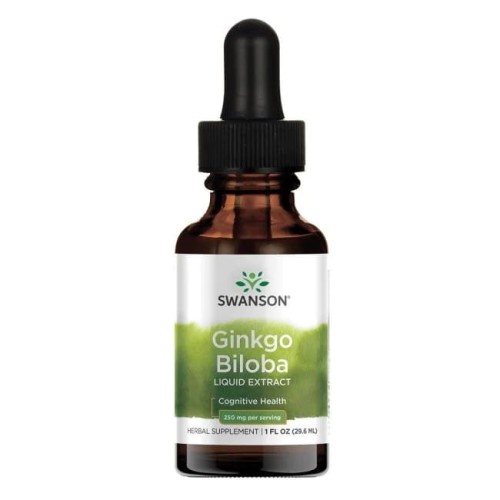 SWANSON Ginkgo Biloba ekstrakt płynny 29,6ml