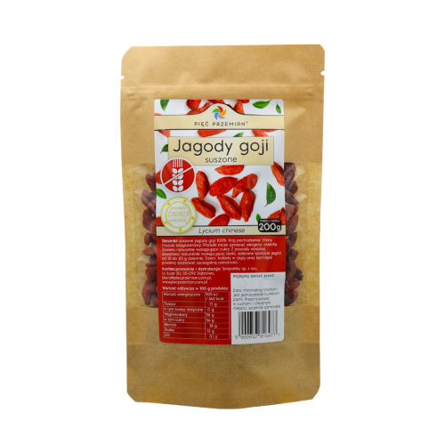 PIĘĆ PRZEMIAN Jagody goji suszone 200g