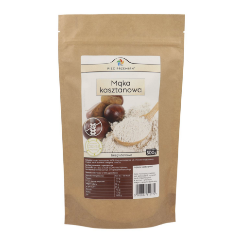 PIĘĆ PRZEMIAN Mąka kasztanowa bezglutenowa 500g