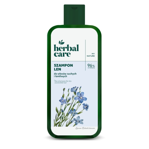 HERBAL CARE Szampon LEN do włosów suchych i łamliwych 330ml FARMONA